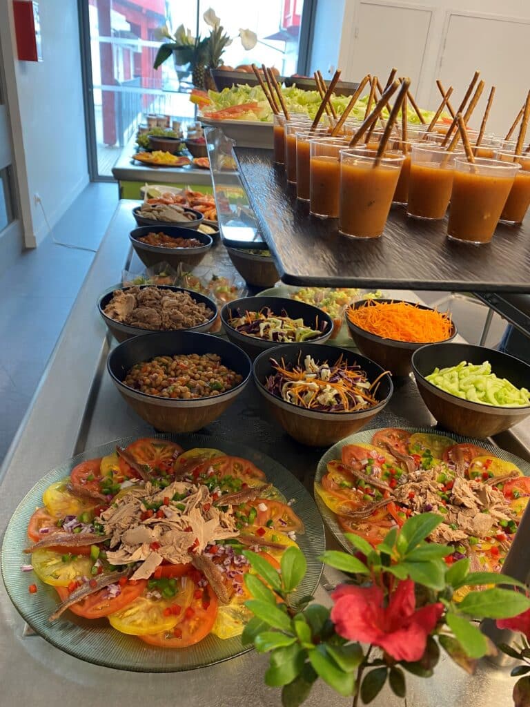 Buffet d'entrée Académie Olympique